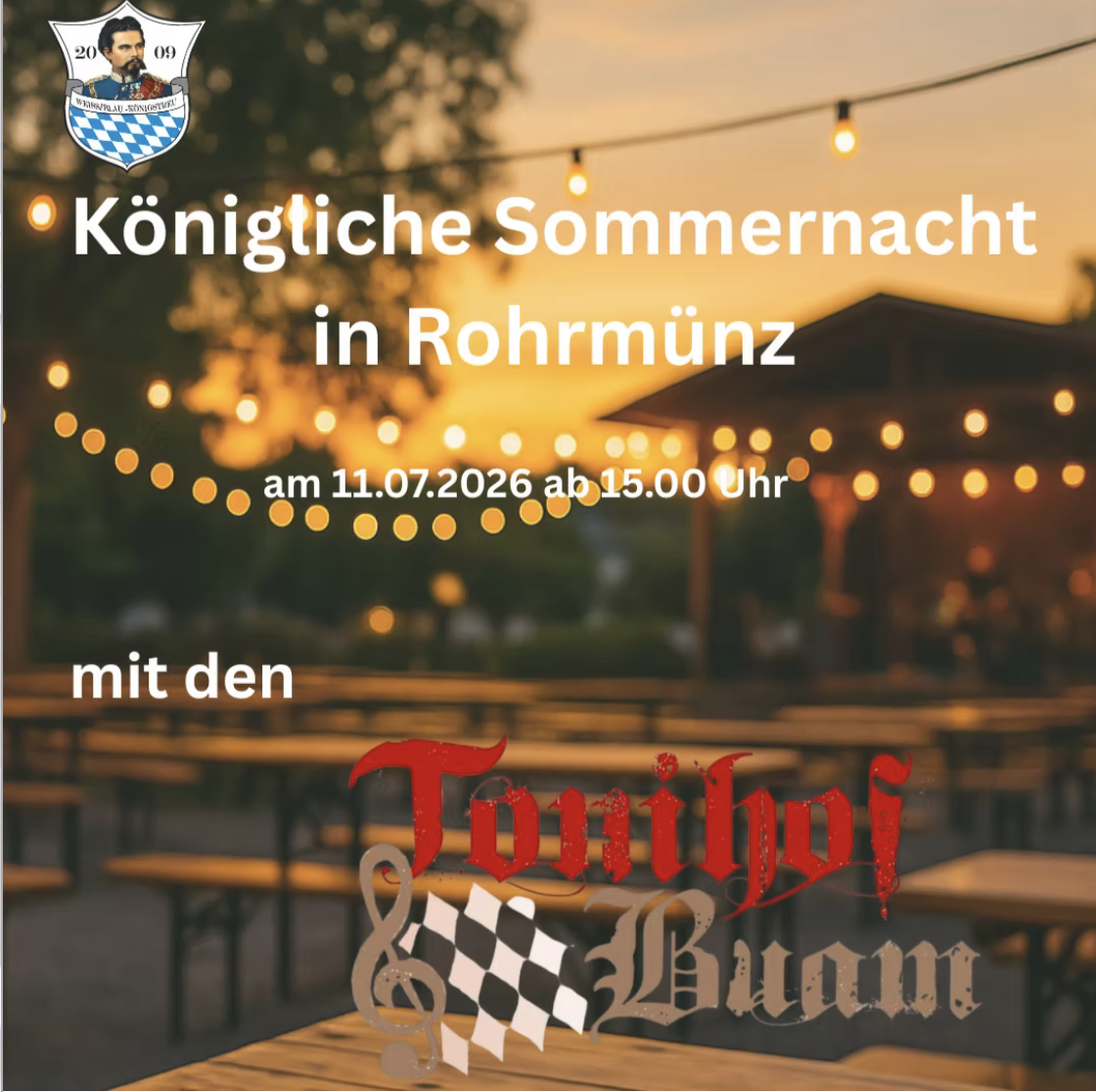 Königliche Sommernacht in Rohrmünz