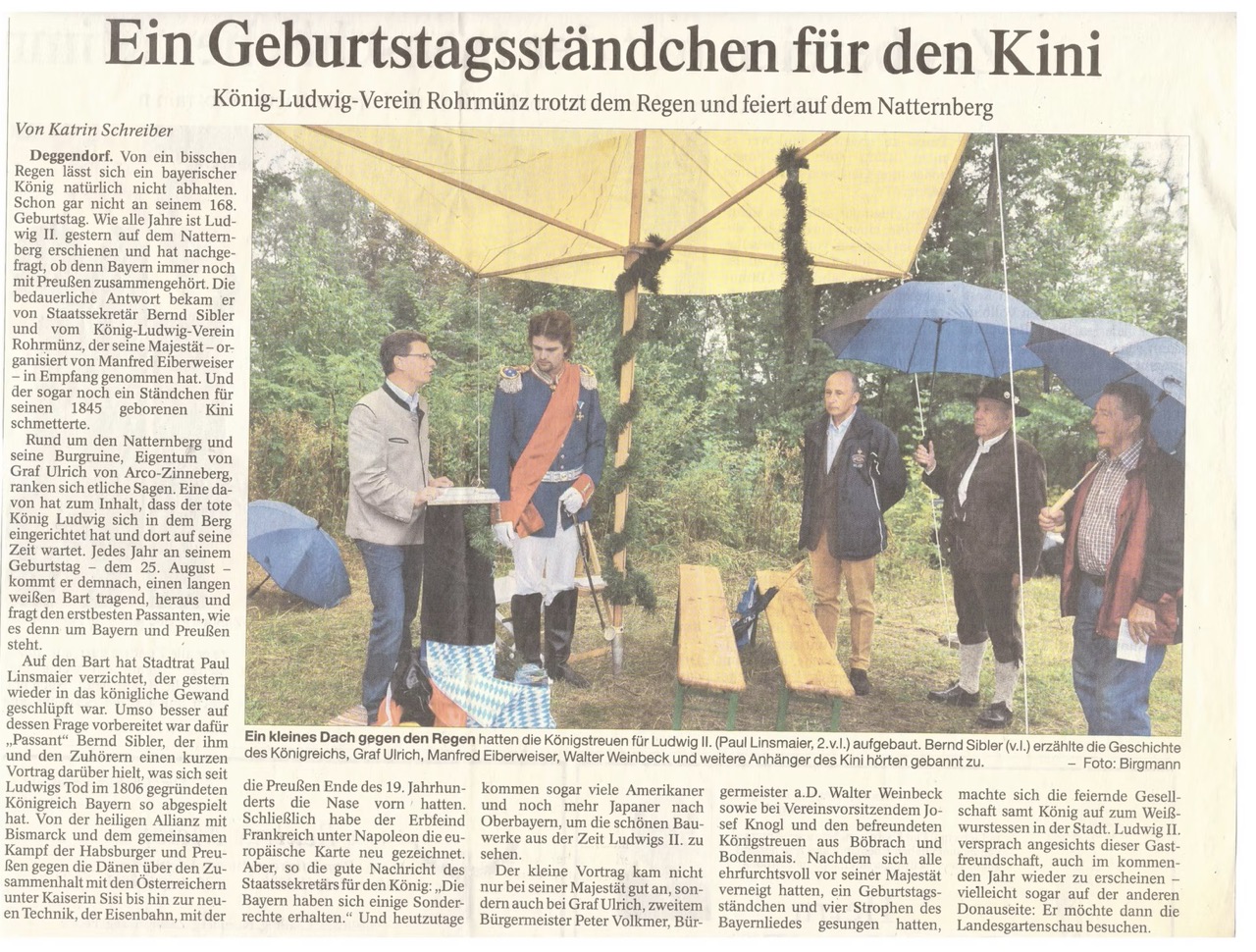 Ein Geburtstagsständchen für den Kini