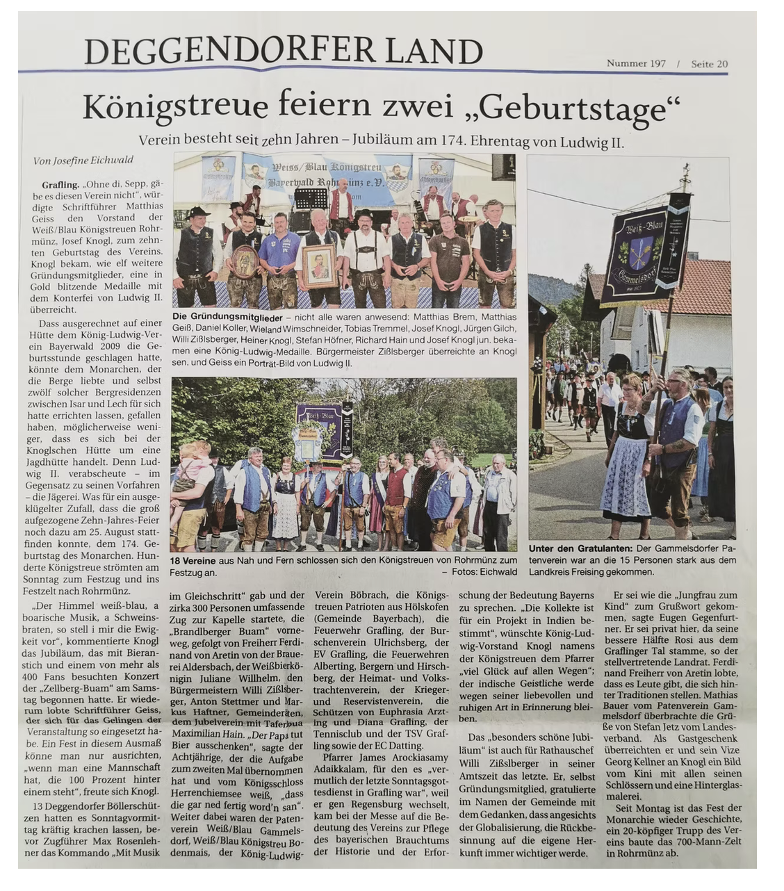Königstreue feiern zwei „Geburtstage“
