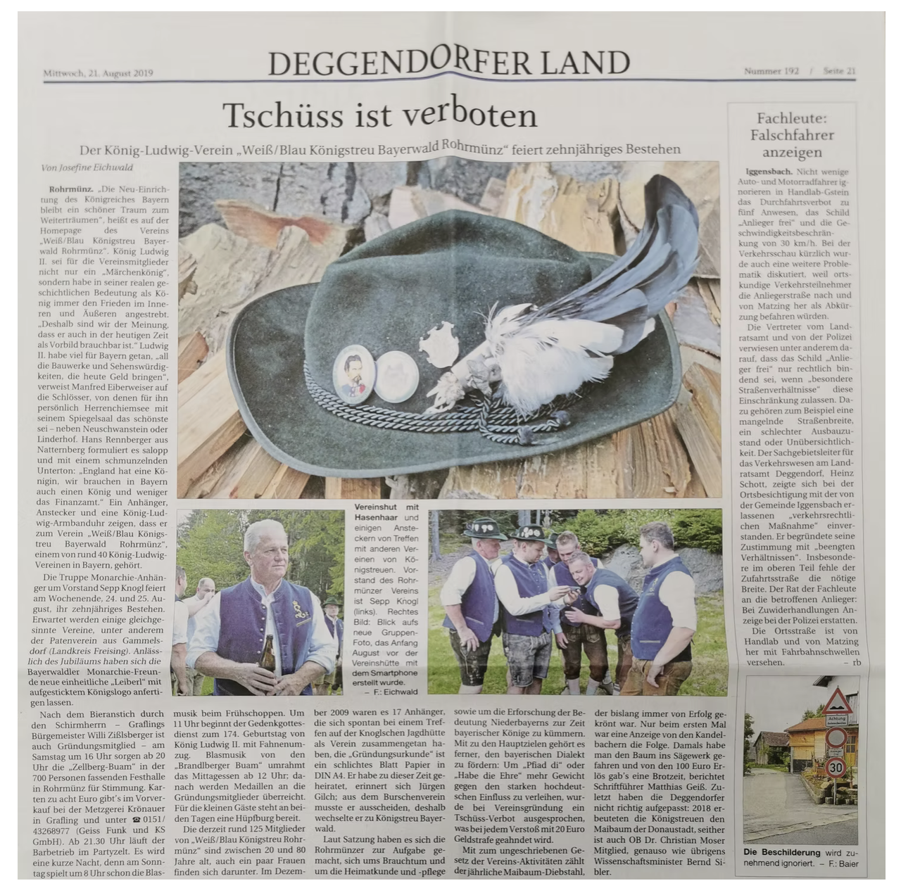 Tschüss ist verboten