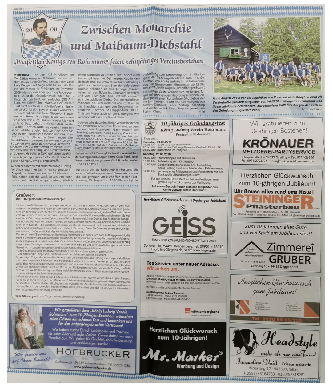 Zwischen Monarchie und Maibaum-Diebstahl