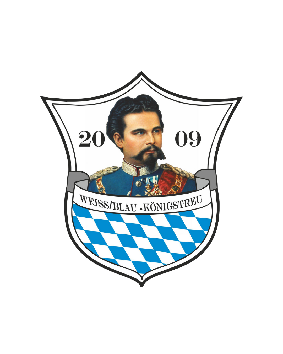 Weiß/Blau Königstreu Bayerwald Rohrmünz e.V.